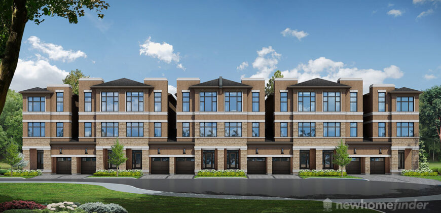 The towns of Rutherford Heights by Caliber Homes in Vaughan