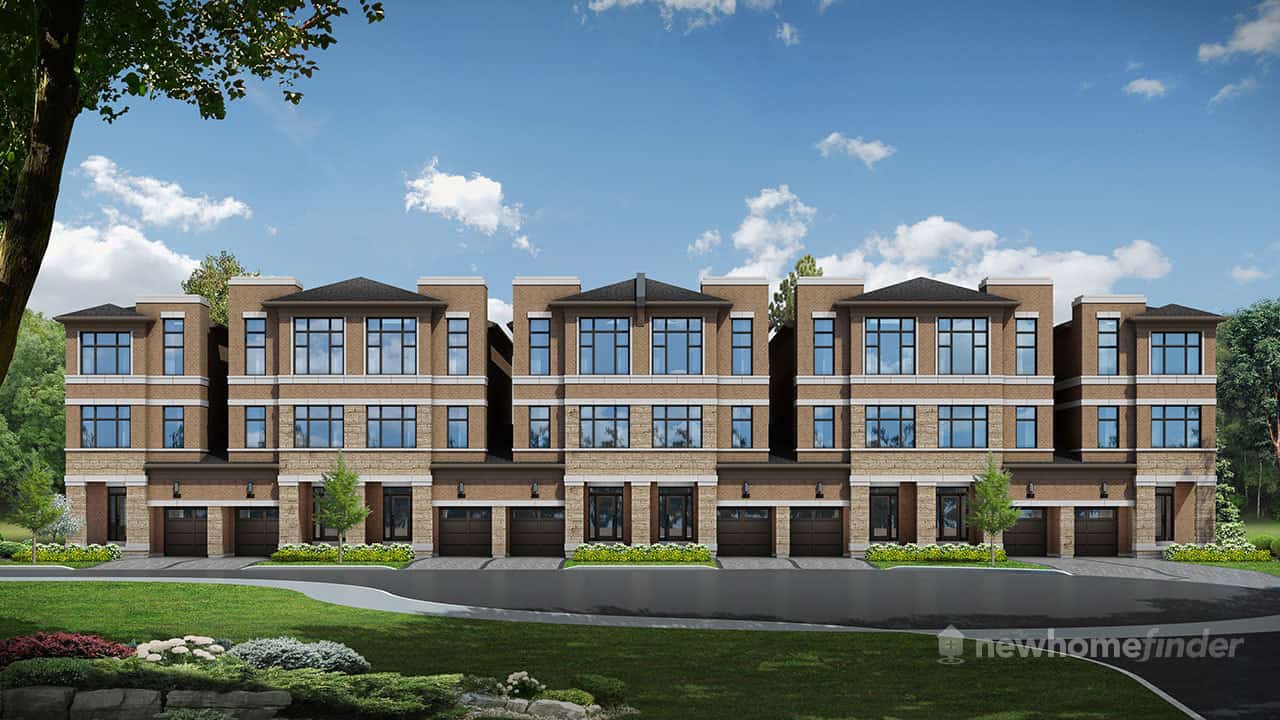 The towns of Rutherford Heights by Caliber Homes in Vaughan