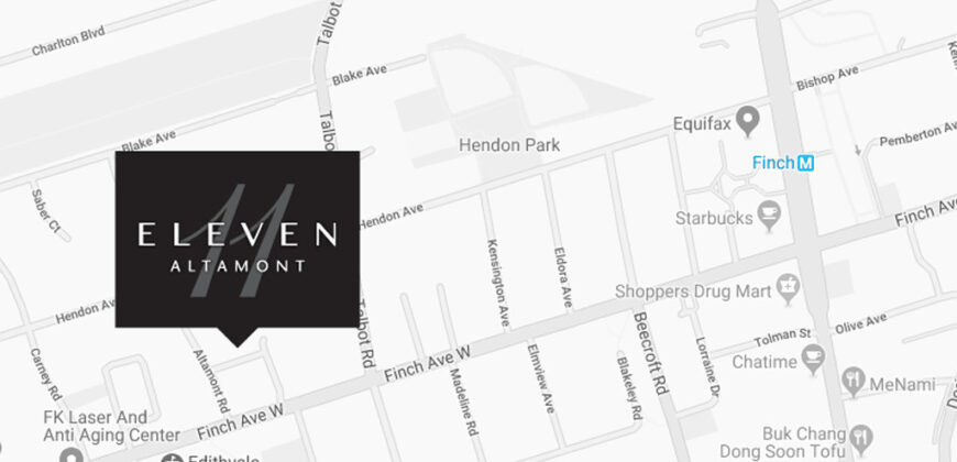 Eleven Altamont Towns by Conder Developments in North York
