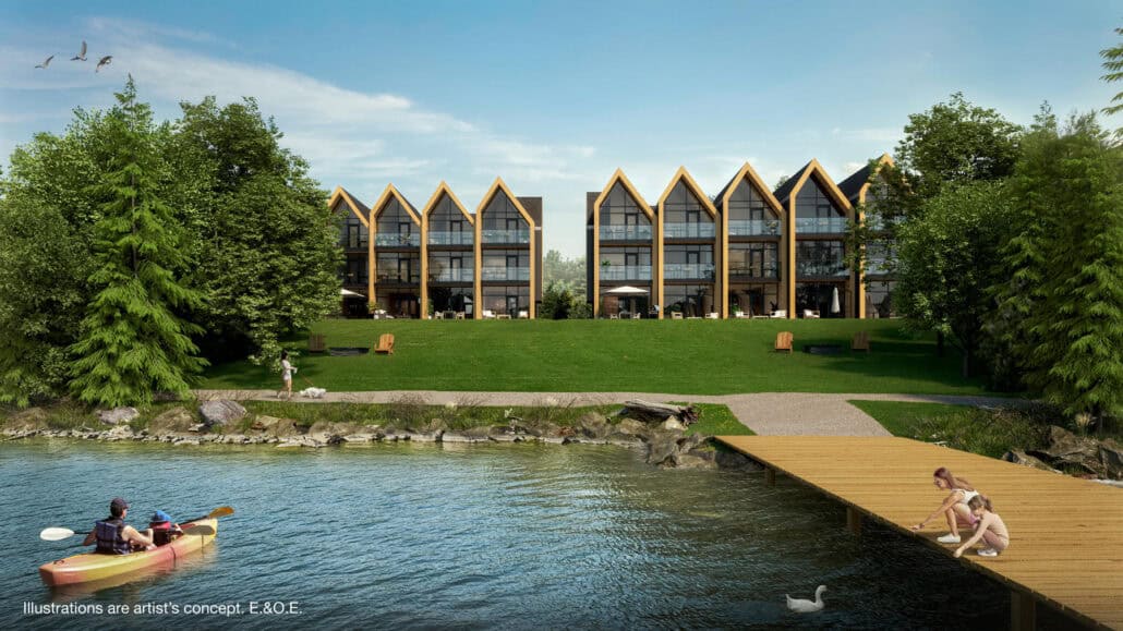 Luna Bay Muskoka Lakeside Cottages Townhomes by RAM Development in Huntsville
