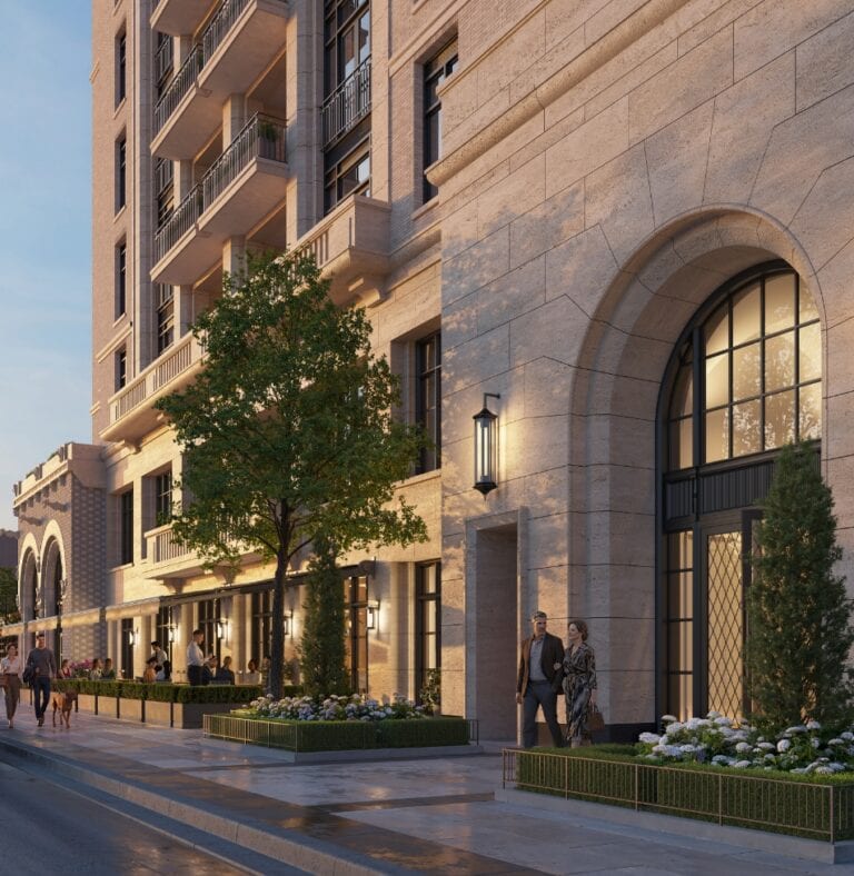 1 Marlborough Toronto entrance view rendering