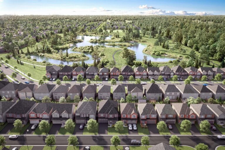 Avalon Vista by Minto Communities – townhome exterior rendering