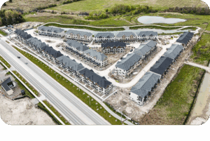 Skylands Towns Richmond Hill aerial view